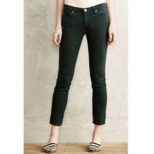 AG Adriano Goldschmied Stevie Slim Straight Ankle Jeans Forest Green 29R